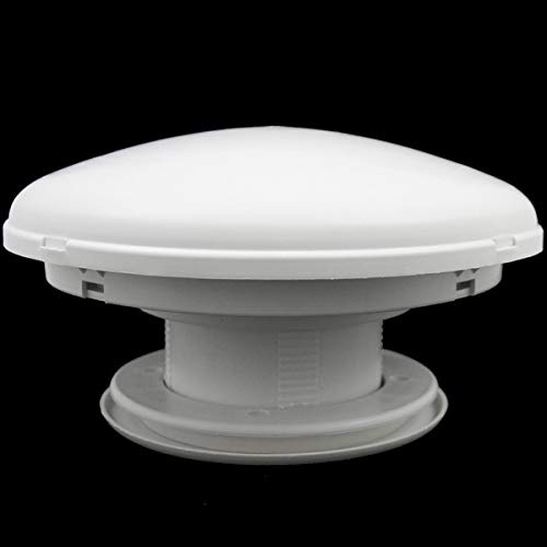 pro-Styling Dachlüfter Pilzlüfter Fliegenschutz Wohnwagen Wohnmobil Caravan Boot weiß - Aerodynamische Form - UV-beständig - 20,5 cm
