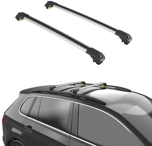 TURTLE kompatibel mit Mercedes-Benz M-Class (Ml-W164) 2006-2011 Air1 Dachträger | GRAU