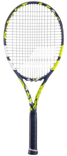 Babolat – Boost Aero Saiten-Tennisschläger für Erwachsene, ideal für Fortschritte und Ausschöpfung Ihres Potenzials, Ihrer Kraft und Manövrierfähigkeit, Griffgröße 2, französische Marke, Grau/Gelb