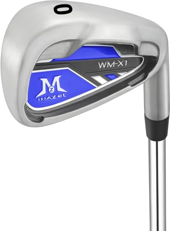 MAZEL Golf-Eisen für Herren, 1, 2, 3, 4, 5, 6, 7, 8, 9, P, S, Rechtshänder, Einzel-Golfschlägereisen, CNC-gefräste Oberfläche, präzise Richtungssteuerung