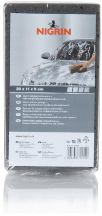 NIGRIN 71454 Universal-Autoschwamm, 1 Stück, Schwarz