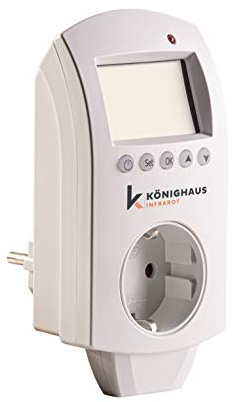 Könighaus Smart Thermostat – App-Steuerung über iOS & Android – Temperatur & Programmierung per Handy App – Fenster-offen-Erkennung – kompatibel mit Könighaus Smart Home