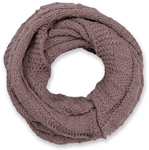 styleBREAKER Unisex Strick Loop Schal Karomuster Winter | Sehr weiches Gewebe für kalte Temperaturen, 2- bis 3-mal flexibel umwickelbar, angenehm kratzfrei, Maße betragen ca. 65x31 cm