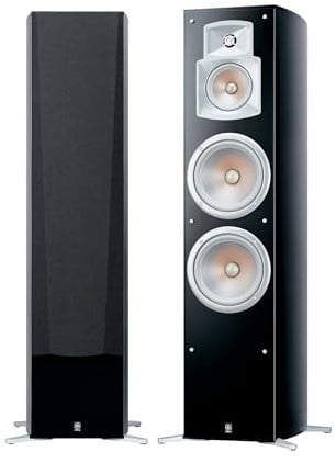 Yamaha NS 777 Stand Lautsprecher System (3-Wege Bassreflex, Waveguidehorn, 100W) klavierlackschwarz, 1 Stueck