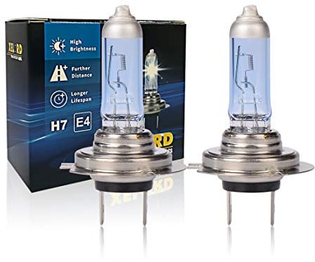 XELORD H7 Lampe Auto 55W 12V Scheinwerferlampe H7 Abblendlicht,E - Prüfzeichen,2 Stück