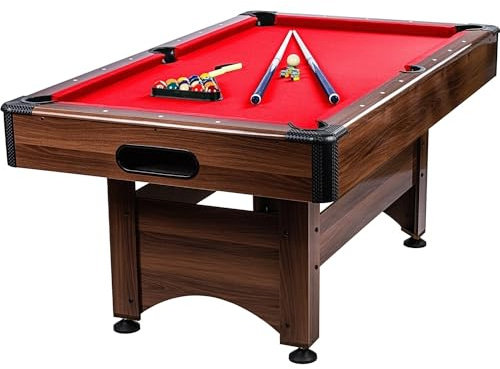 GAMES PLANET 6 ft Billardtisch Trendline“ + Zubehör, 12 Farbvarianten, 184 x 108 x 82 cm (LxBxH)