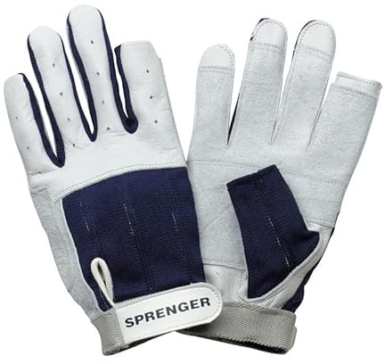 Segel-Handschuhe XXL - Kalbsleder, Daumen und Zeigefinger ohne Kuppen