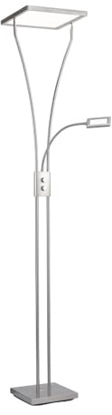 LeuchtenDirekt LED Deckenfluter Stehleuchte MARIAN Lesearm, dimmbar | flexible Leseleuchte, dimmbar
