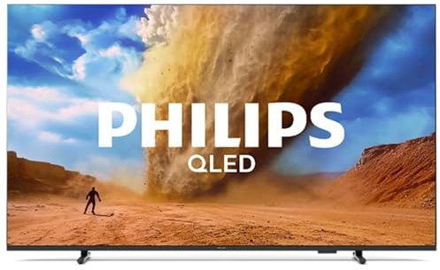 Philips 55PUS7800 4K QLED Smart TV - 55 Zoll Display mit Pixel Precise Ultra HD, Titan OS Plattform und Dolby Atmos Sound - Funktioniert mit Alexa und Google Sprachassistent