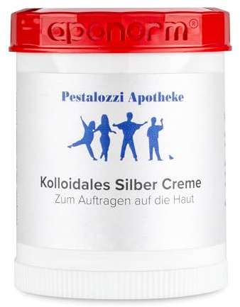 Pestalozzi Apotheke Kolloidales Silber Creme (50 g) aus Apotheken-Herstellung - hochwertige Qualität - bewährte Originalrezeptur Silbercreme Pestalozzi-Apotheke
