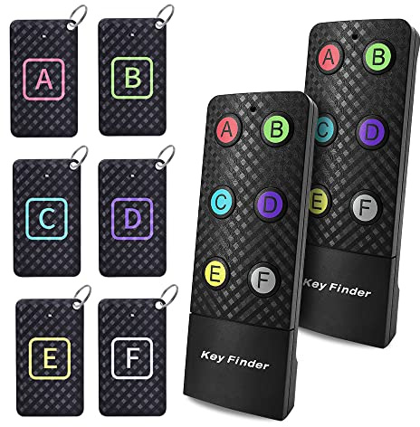 Schlüsselfinder mit zusätzlichem Sender, Chlovoe Item Finder mit 85 dB Lauten Pieptönen, kabelloser Artikel-Tracker, Schlüssel, Geldbörse, Telefon, Brille, Gepäck, Haustier-Tracker