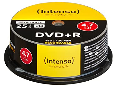 Intenso 4811154 DVD+R Rohling 4.7 GB 25 St. Spindel Bedruckbar