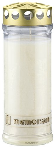 20 Stück Grablichtkerze Hell 20x7 cm - 3798 - 7 Tage Brenndauer – (Ewiglicht-Ölkerze) - Grabkerze