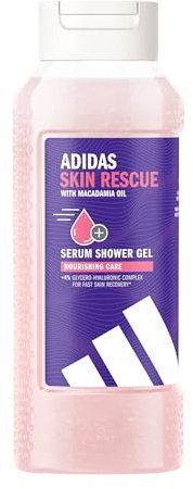 adidas Active Skin & Mind Skin Rescue Duschgel für Frauen, feuchtigkeitsspendende Körperpflege für schnelle Hautregeneration, 250ml