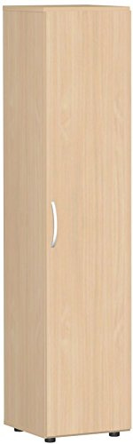 Gera Möbel Schranksystem Flex Flügeltürenschrank, Drehtürenschrank, Holzdekor, buche/buche, 40 x 42 x 180.8 cm