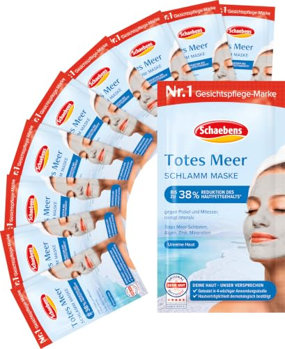 Schaebens Totes Meer Maske, 10 x 15 ml Reinigung