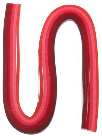 PATIKIL 120 Stück Quilling-Streifen Papier 3/16"(5mm) 21" Origami-Papier Quilling-Streifen für Kunst DIY Handwerk Weihnachten, Rot
