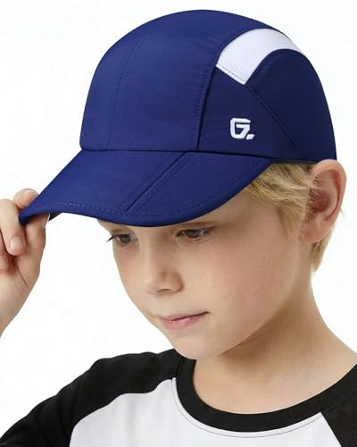 GADIEMKENSD Kids Hat, Foldable Toddler Baseball Cap. Navy
