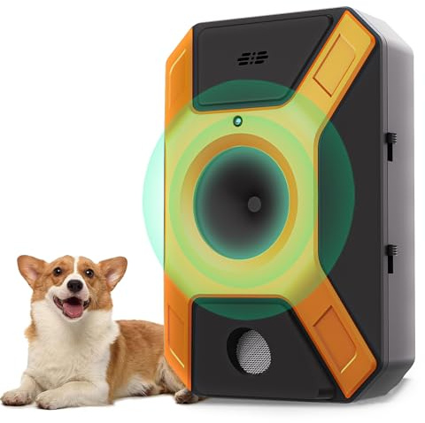 Antibell für Hunde,Ultraschall Hunde Anti Bellen Gerät,3 Einstellbare Frequenz Automatisches Anti Bellen Gerät,Wiederaufladbares Antibell für Kleine Mittel Große Hunde,Sicher Hundebellen Stoppen