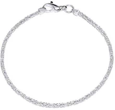 Unisex Königsarmband 925er Silber 2mm breit KA0020 (Länge: 21cm)