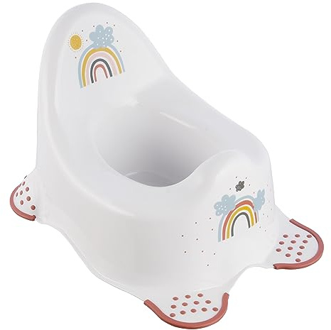 keeeper Rainbow Babytopf, Ab ca. 18 Monate bis ca. 3 Jahren, Anti-Rutsch-Funktion, Adam, Weiß