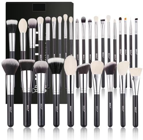 BEILI Pinselset Makeup, Schminkpinsel Set, 30 Stück makeup pinsel set professionell mit Detail Lidschattenpinsel, Foundationpinsel, Rougepinsel, Contouringpinsel, Concealerpinsel, Highlighterpinsel