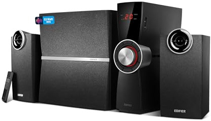 EDIFIER C2XD 2.1 Lautsprechersystem (53 Watt) mit Infrarot-Fernbedienung und optischem Eingang