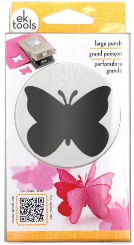 EK Tools tools Motivstanzer mit Schmetterling-Motiv, Grau