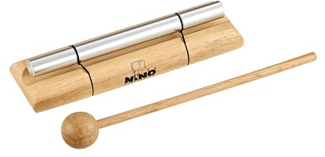 Nino Percussion Energy Chimes Musikinstrument – Medium – inklusive Schlägel – für Kinder ab 3 Jahren – Holz und Aluminium, Natur (NINO579M)