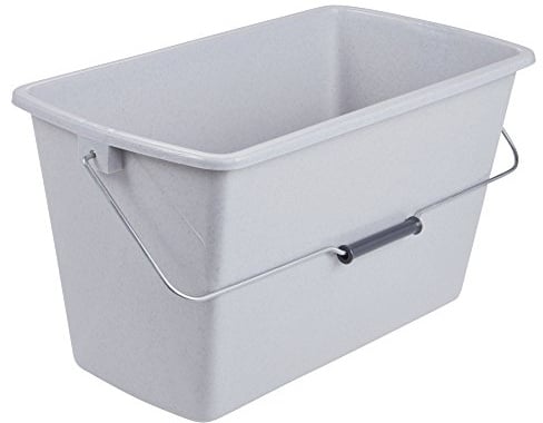 keeeper Putzeimer 13 l, rechteckig, Polypropylen, Grau-granit, 42 x 22 x 22,5 cm