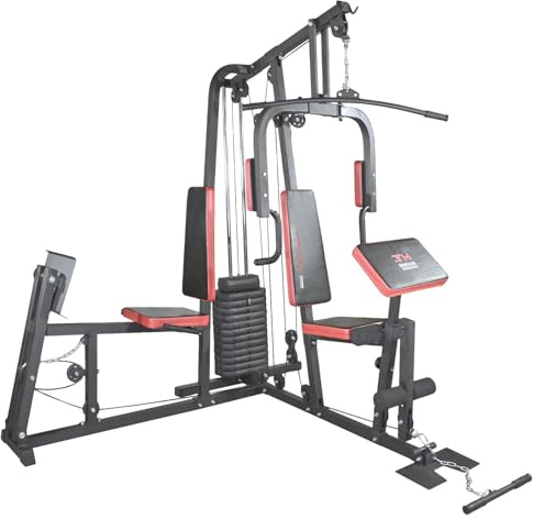 TrainHard® Kraftstation Multistation Fitnessstation inkl. Beinpresse