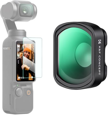 K&F CONCEPT kompatibel mit DJI Osmo Pocket 3/4, 10X Vergrößerung Objektiv für Makrofotografie Nahaufnahme HD Makro-Fotografie-Objektiv, Osmo Pocket 3 Zubehör, Osmo Pocket 4 Zubehör