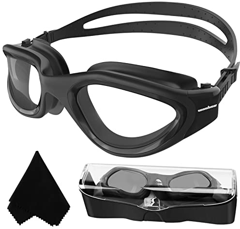 Winline Schwimmbrille Erwachsene Jugendliche,Anti-Beschlag-UV-Schutz Wasserdicht klare Sicht einfach einzustellen mit weichen Nasenstegen für Herren Damen