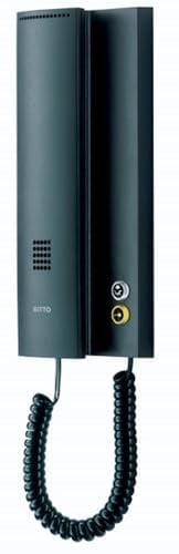 Schneider Electric Ritto Wohntelefon, Gegensprechanlage, Türsprechanlage, Türöffnertaste, Inneneinheit, schwarz, Artikelnummer 1763040