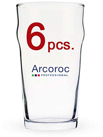 Arcoroc Original Pint-Bierglas ohne Fuß, stapelbar, von Nonic Original, 57 cl, 6 Stück
