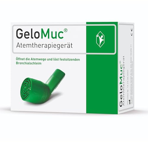 GeloMuc Atemtherapiegerät: Atemphysiotherapie, Schleimlösung, verbessert Lungenfunktion bei langfristiger, regelmäßiger Anwendung, ideal für COPD Patienten, zur Symptomverbesserung chronischen Hustens