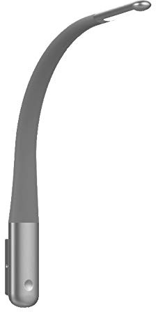 kalb Material für Möbel Bettleuchte 'Sedani' 4W Leseleuchte Flex Silikonhals warmweiss, Farbe:Silbergrau
