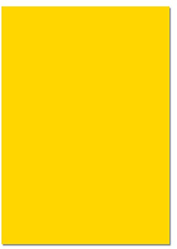 Tonkarton 220g/m², 50x70cm, 25 Bogen, bananengelb