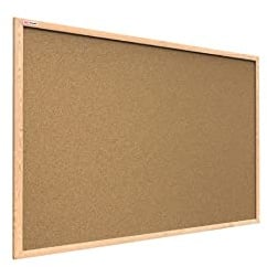 ALLboards Pinnwand mit Holz Rahmen 40x30cm Korktafel Korkwand Pinnwand Kork