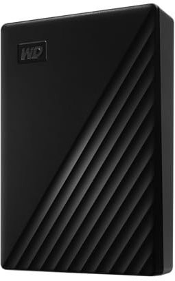 WD My Passport externe Festplatte 6 TB (mobiler Speicher, schlankes Design, herunterladbare Software, automatische Backups, Passwortschutz) Schwarz - auch kompatibel mit PC, Xbox und PS4