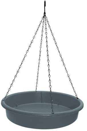 Baoblaze Vogelbad zum Aufhängen, Vogelfutterspender, Wassernapf, stabil, wetterfest, Futternapf mit Haken für Terrasse, Baum, Außenbereich, Tauben