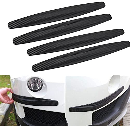 Voarge 4 Stück Universal Auto Ecke Stoßstange Guard Anti-Scratch Protector Aufkleber Streifen Kratzfest, Schwarz