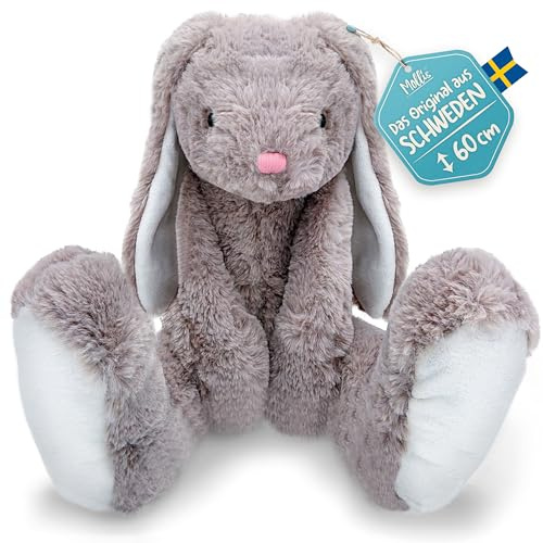 Mollis Kuscheltier - Kuschelhase - 60 cm - Plüschtier-Hase - Kinder-Kuscheltier - weiches Stofftier für Kinder und Babys