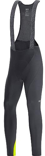 GORE WEAR Herren C3 Thermo Trägerhose+, Black/Neon Yellow, M EU