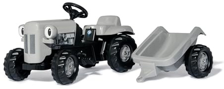 rolly toys | rollyKid Little Grey Fergie | Kinder Trettraktor mit Anhänger | 014941, 133 x 50 x 46 cm