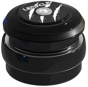 Juscycling 44/44 mm Fahrrad-Headset, ZS44 (Null-Stack)/EC44 (externe Schale), mit abgedichteten Lagern für 28,6–38,1 mm, konisches Gabel-Lenkrohr, Headsets für Mountainbike, MTB (schwarz)