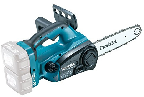 Makita Top Handle Akku Kettensäge 2 x 18 V, ohne Akku und Ladegerät, 250 Mm Schwertlänge
