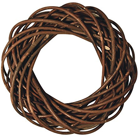 RAYHER 65008000 Weidenkranz ungeschält, Durchmesser 30 cm x 7 cm