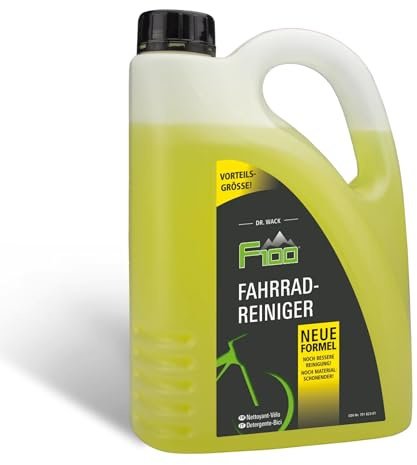 DR. WACK - F100 Fahrradreiniger 2 Liter - Reinigungsmittel für das gesamte Fahrrad - Effektives Fahrradpflegemittel - Reinigungsspray säurefrei & materialschonend - Hochwertige Fahrradpflege