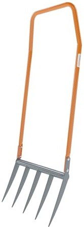 Terradix - Broadfork 5x300 - das Original - optimal zum Tiefenlockern und Aerifizieren - Grabegabel Spatengabel Forke - Arbeitsbreite 50cm - Zinkenlänge 30cm